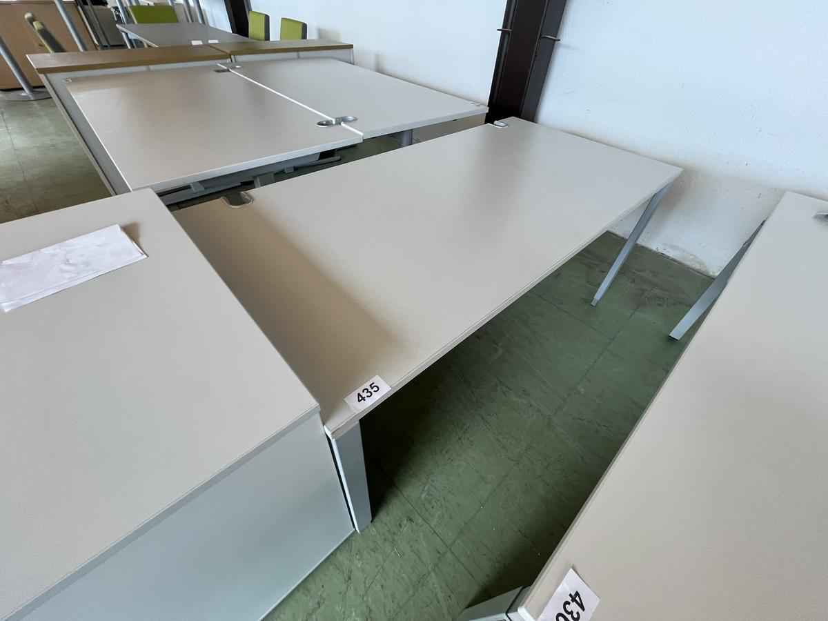 Schreibtisch ca. 160x80 cm h&ouml;henverstellbar grau