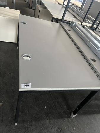 HALI Schreibtisch 160 x 80 cm, grau-anthrazit
