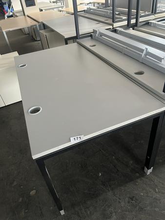HALI Schreibtisch 160 x 80 cm, grau-anthrazit