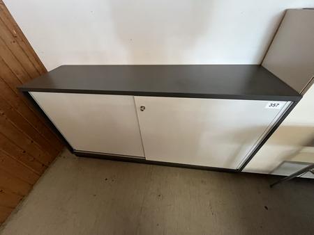 Aktenschrankmodul mit Schiebet�ren 160 x 85 cm