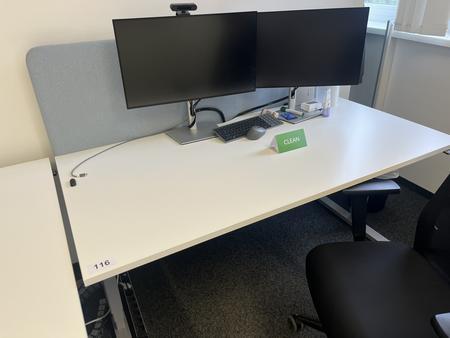 Schreibtisch elektrisch h�henverstellbar 160x80 cm Narbutas