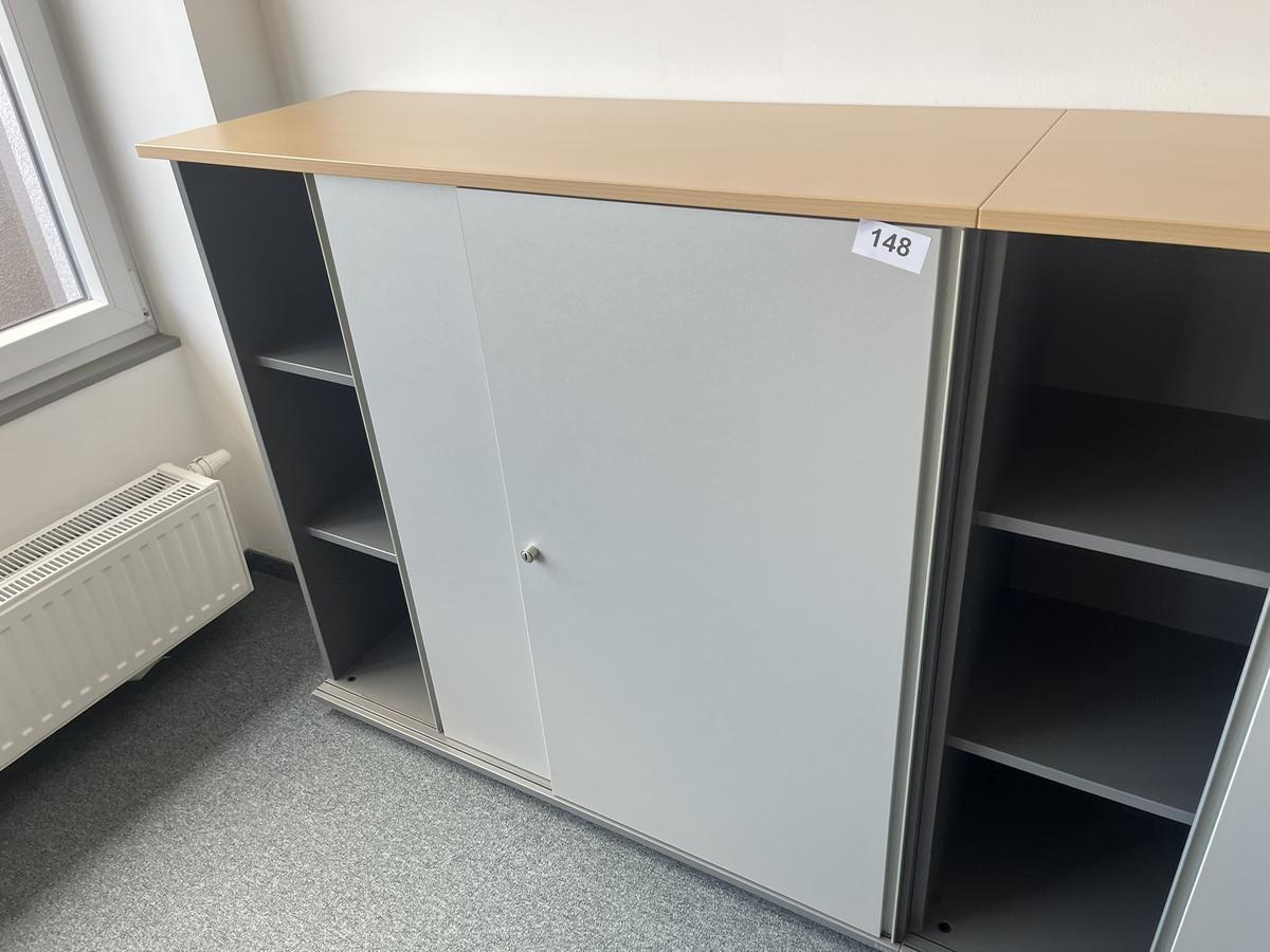 Aktenschrankmodul BENE 120x110 cm mit 3 Ordnerh&ouml;hen