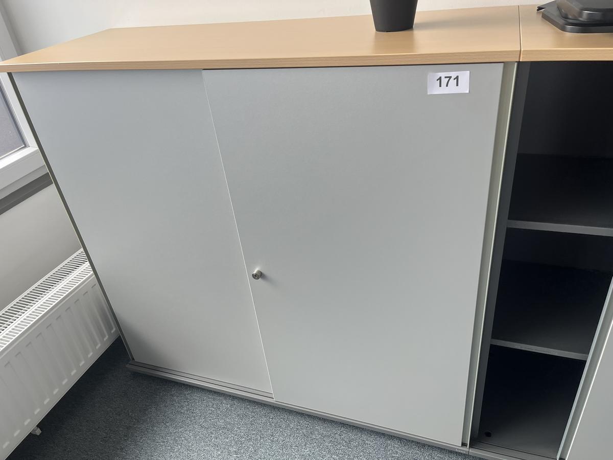 Aktenschrankmodul BENE 120x110 cm mit 3 Ordnerh&ouml;hen