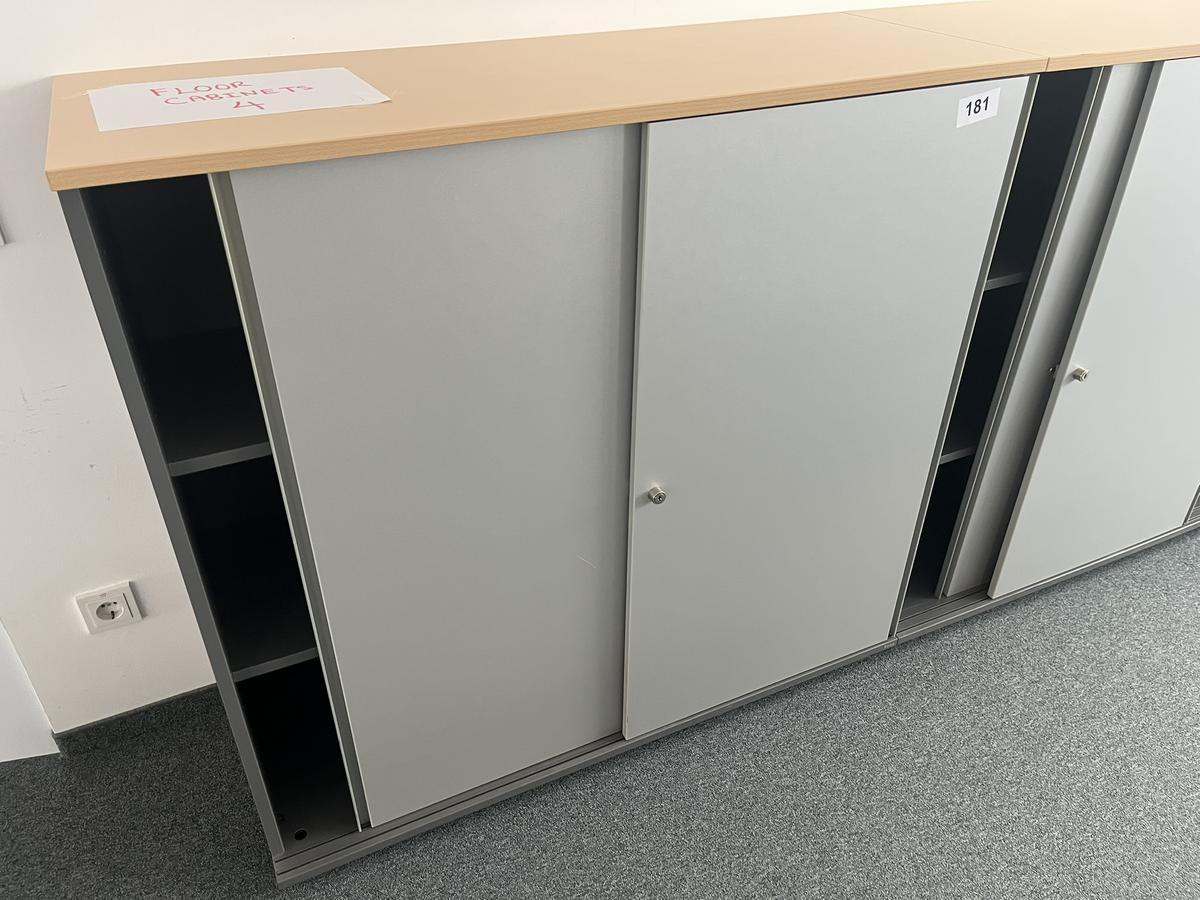 Aktenschrankmodul BENE 120x110 cm mit 3 Ordnerh&ouml;hen