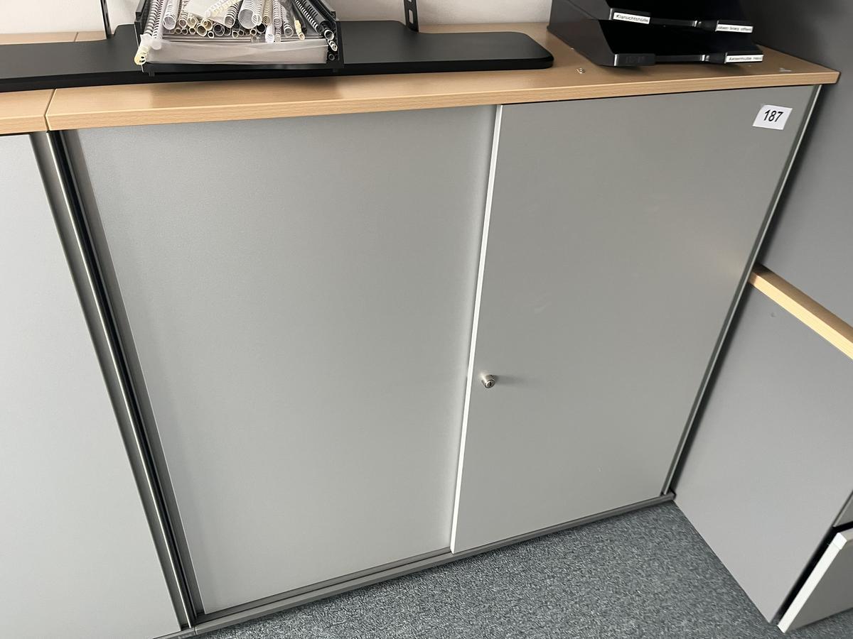 Aktenschrankmodul BENE 120x110 cm mit 3 Ordnerh&ouml;hen