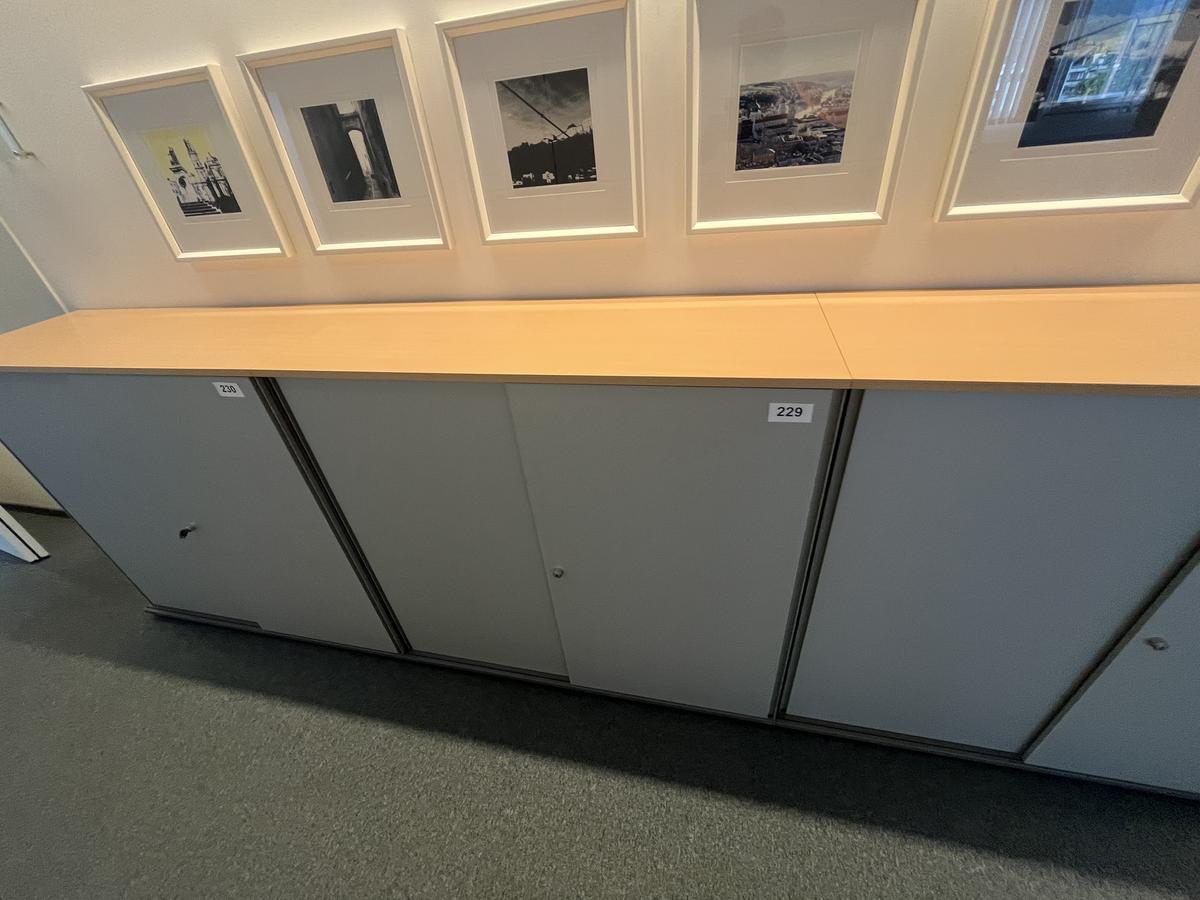 Aktenschrankmodul BENE 120x110 cm mit 3 Ordnerh&ouml;hen