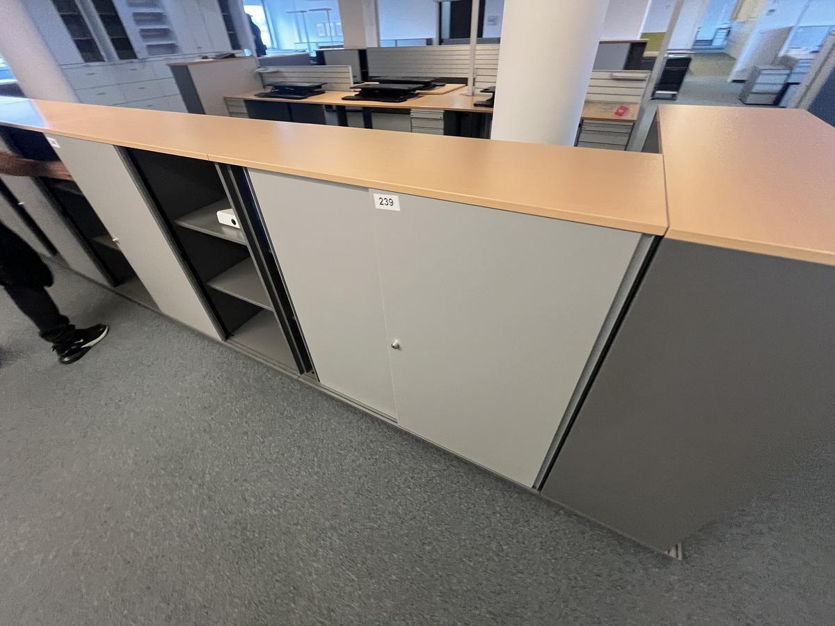 Aktenschrankmodul BENE 120x110 cm mit 3 Ordnerh&ouml;hen