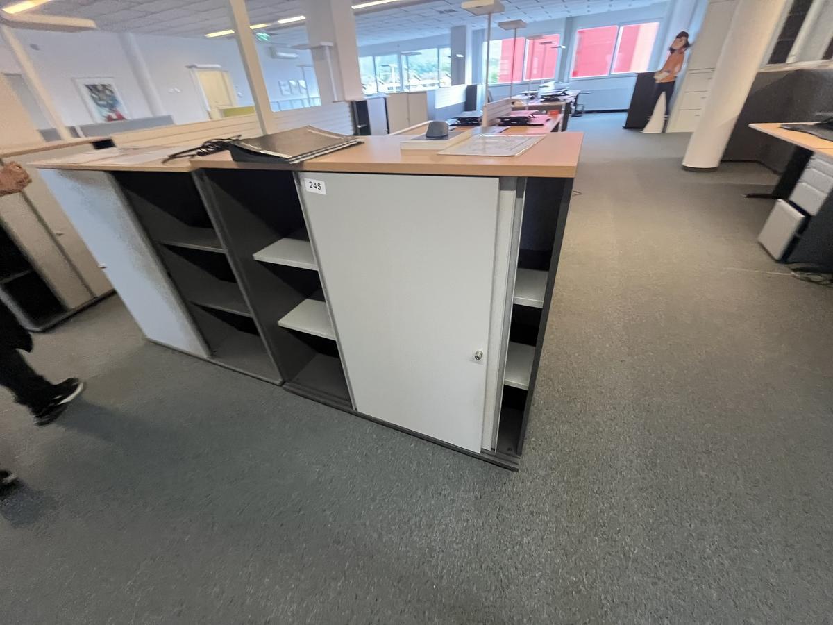 Aktenschrankmodul BENE 120x110 cm mit 3 Ordnerh&ouml;hen