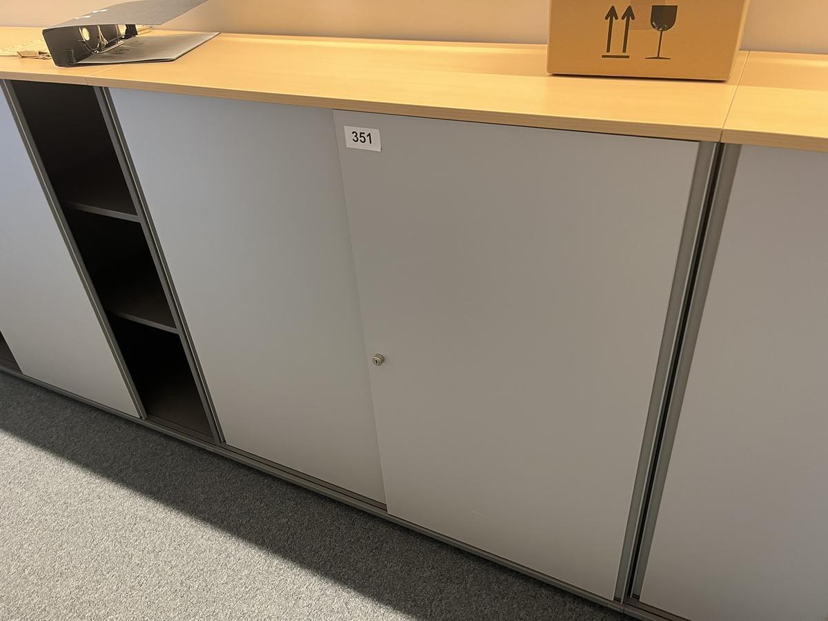 Aktenschrankmodul BENE 120x110 cm mit 3 Ordnerh&ouml;hen