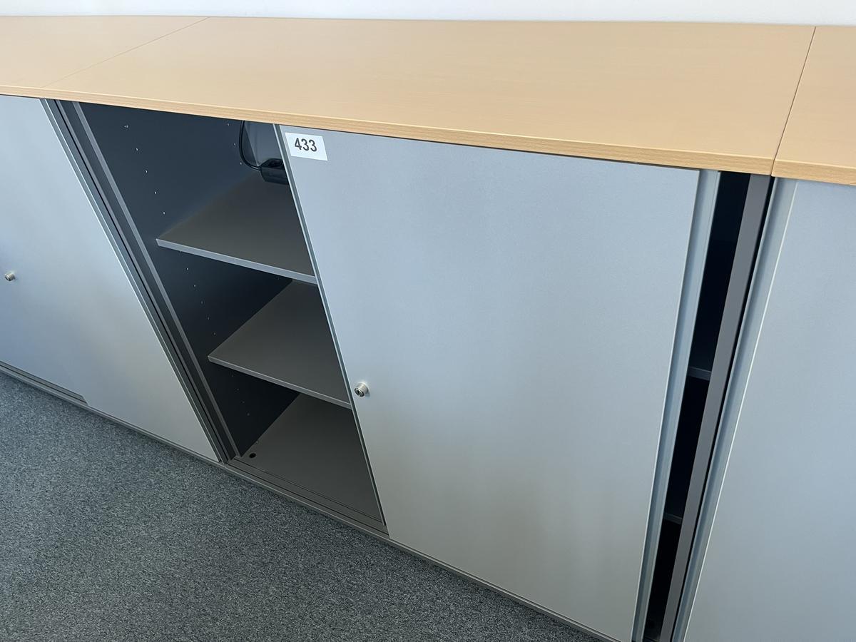 Aktenschrankmodul BENE 120x110 cm mit 3 Ordnerh&ouml;hen