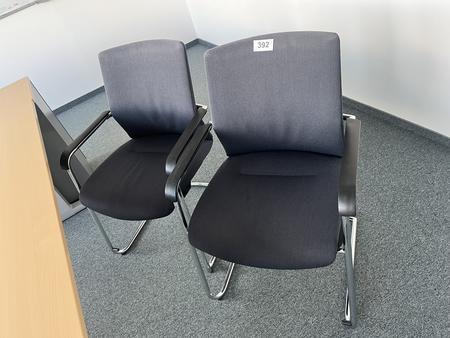 2 St�ck Freischwinger Besprechungsst�hle Wilkhahn