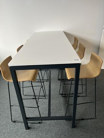Stehtischmodul 180x70x105 cm mit 6 St�hlen