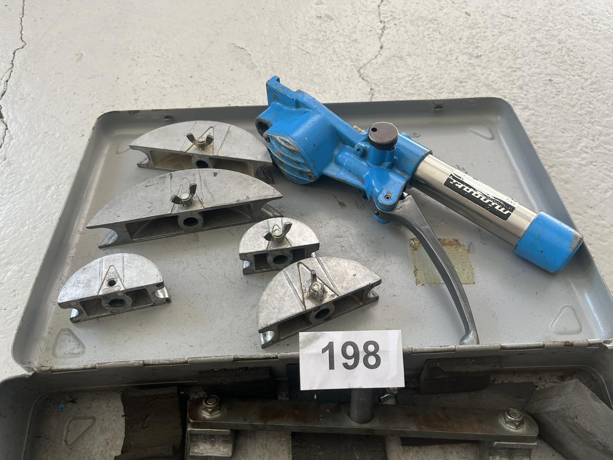 Rohrbiegeger&auml;t in Kassette Fab. Mingori mit Zubeh&ouml;r