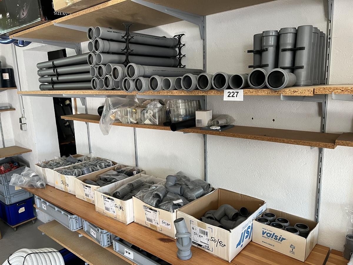 Rohrmaterial 50 mm, 150 - 2000 mm, B&ouml;gen, Muffen, Siphonanschlussst&uuml;cke, Putzst&uuml;cke und Einfachabzweiger
