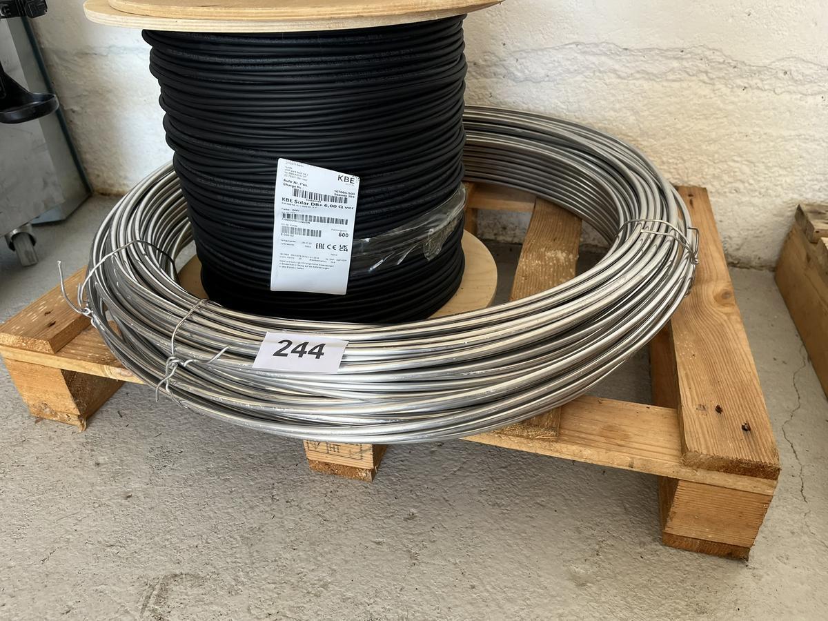 1 Rolle Blitzschutzdraht  8 mm Alu, 50 lfm
