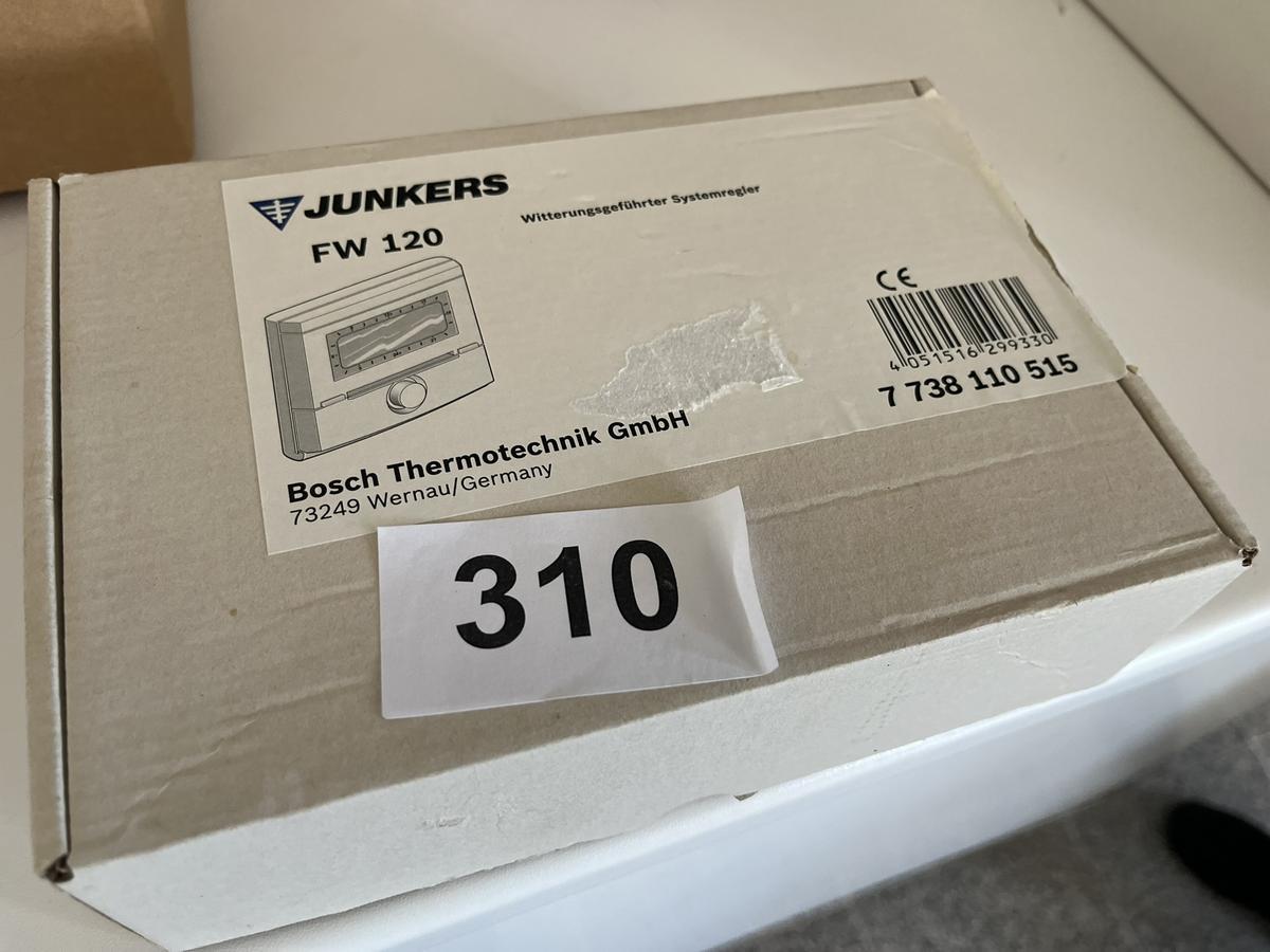 Junkers FW 120 Regler mit Solarregelung f&uuml;r Heizger&auml;t mit BUS