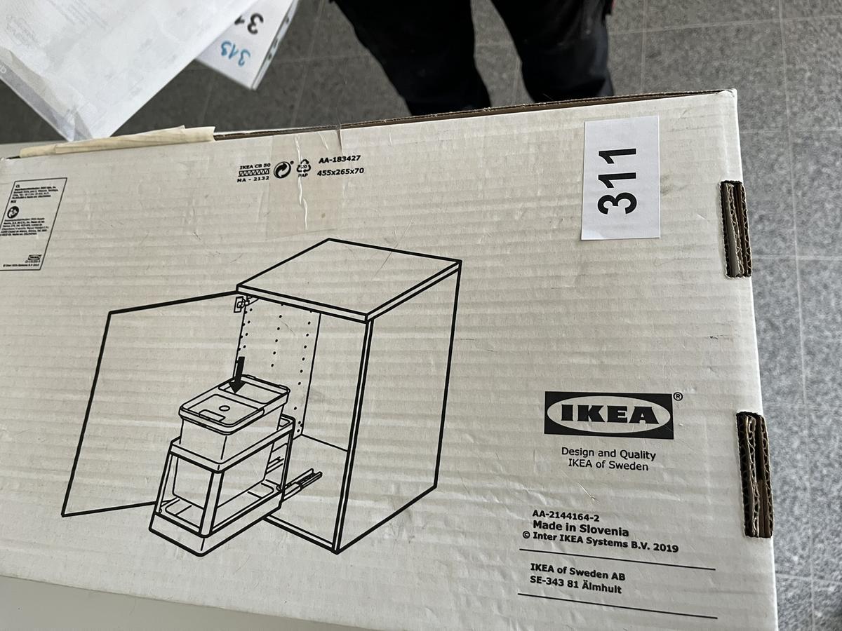 Ikea Hallbar Ladenauszug f&uuml;r Abfalleimer