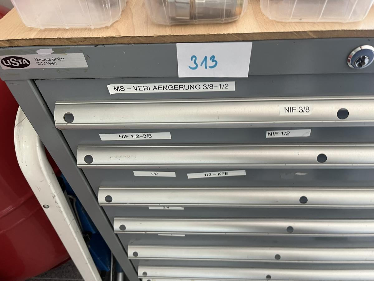 LISTA 8-teiliger Werkzeugladenauszugsschrank 72 x 71 x 100 cm ohne Ladeninhalt
