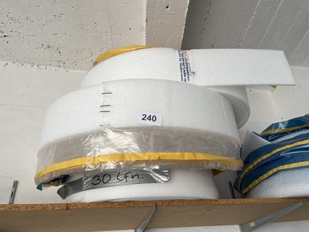 Randdämmstreifen für Vliesestrich, Höhe 150 mm, ca. 100 lfm Randdämmstreifen für Vliesestrich, Höhe 150 mm, ca. 100 lfm