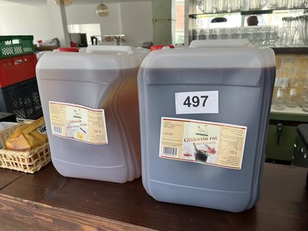 20 L Glühwein 1 x rot, 1 x weiß trinkfertig 20 L Glühwein 1 x rot, 1 x weiß trinkfertig