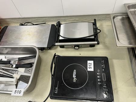 Kochplatte + Toaster + Wärmeplatte Kochplatte + Toaster + Wärmeplatte