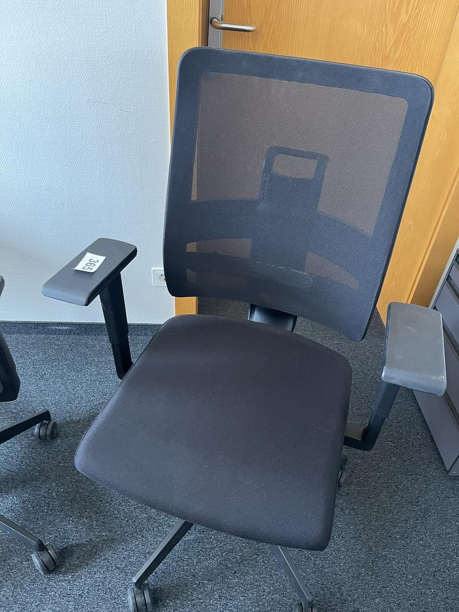 NEUD&Ouml;RFLER-Viasit Drehstuhl schwarz mit Armlehne