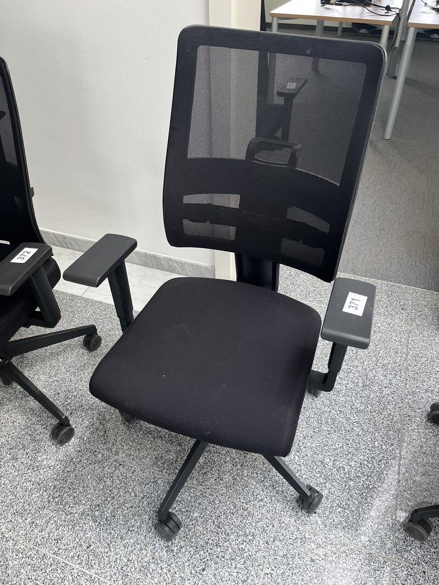 NEUD&Ouml;RFLER-Viasit Drehstuhl schwarz mit Armlehne