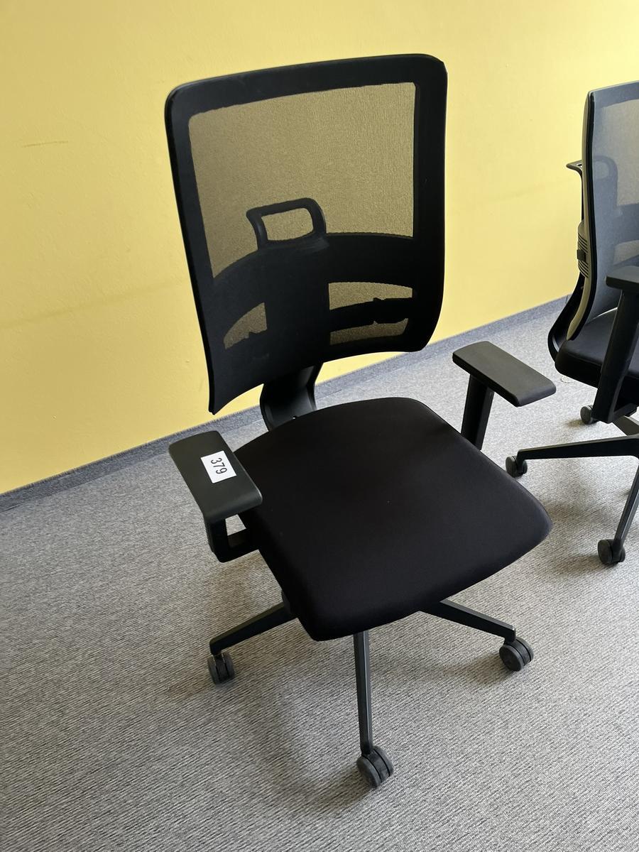 NEUD&Ouml;RFLER-Viasit Drehstuhl schwarz mit Armlehne