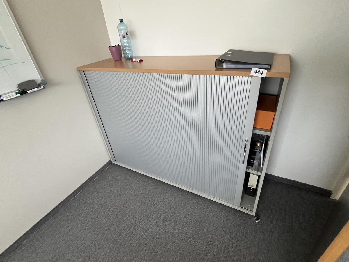 HALI Aktenschrank mit Rollot&uuml;re ca. 160 x 110 cm, Buche/Silber, 3 Ordnerh&ouml;hen?d=2026-05-28 19:33:43