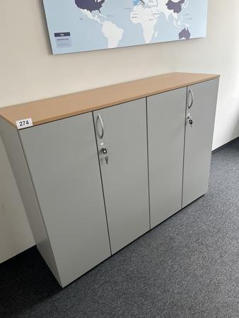 HALI Aktenschrank ca. 160 x 110 cm, Buche/Silber, 4fl�gelig