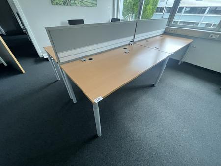 HALI Schreibtisch mit R�ckwand 160 x 80 cm