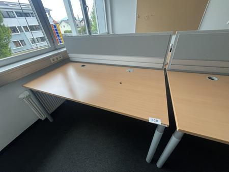 HALI Schreibtisch mit R�ckwand 160 x 80 cm