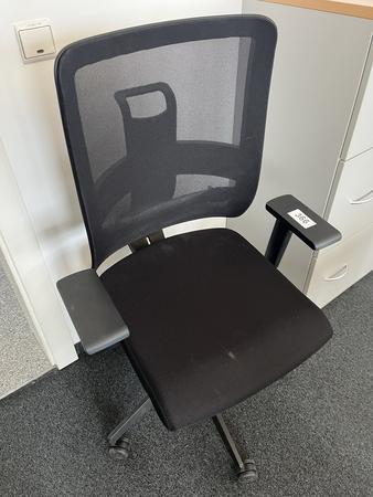 NEUD�RFLER-Viasit Drehstuhl schwarz mit Armlehne