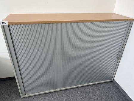HALI Aktenschrank mit Rollot�re ca. 160 x 110 cm, Buche/Silber, 3 Ordnerh�hen