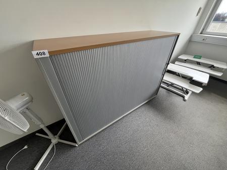 HALI Aktenschrank mit Rollot�re ca. 160 x 110 cm, Buche/Silber, 3 Ordnerh�hen