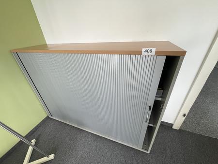 HALI Aktenschrank mit Rollot�re ca. 160 x 110 cm, Buche/Silber, 3 Ordnerh�hen