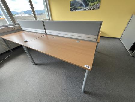 HALI Schreibtisch mit R�ckwand 160 x 80 cm