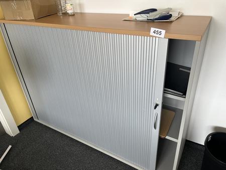 HALI Aktenschrank mit Rollot�re ca. 160 x 110 cm, Buche/Silber, 3 Ordnerh�hen