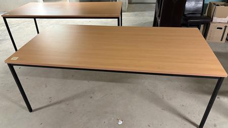 Besprechungstisch ca. 200Lx100Bx75Hcm, Holz-Metall Besprechungstisch ca. 200Lx100Bx75Hcm, Holz-Metall