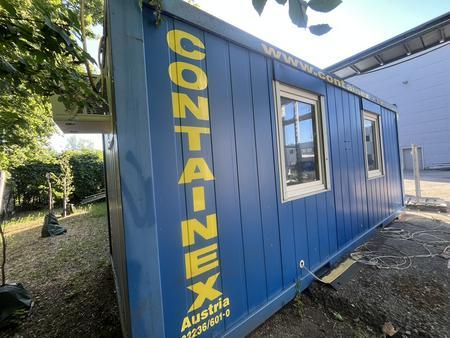 CONTAINEX B�rocontainer 6055x2438x2590 mm mit 2 Fenstern, 1 T�re, stapelbar und E-Installation, ohne Inventar mit Klimaanlage