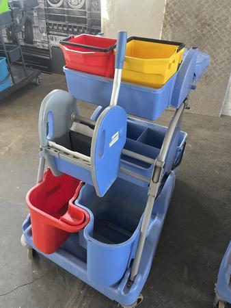 Numatic Reinigungswagen mit Abfallbeh�lter,Eimerset und Presse