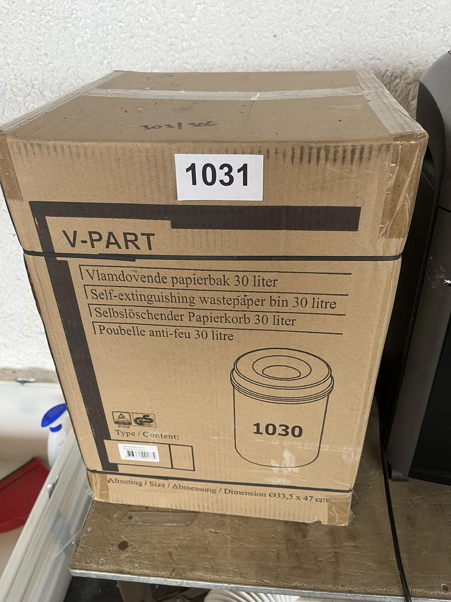 Selbstl&ouml;schender Papierkorb 30 L