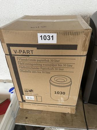 Selbstlöschender Papierkorb 30 L Selbstlöschender Papierkorb 30 L