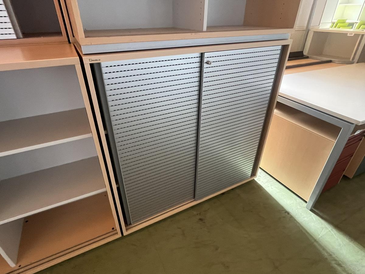 NEUD&Ouml;RFLER Aktenschrank mit Schiebet&uuml;re ca.120/110 cm 3 Ordnerh&ouml;hen
