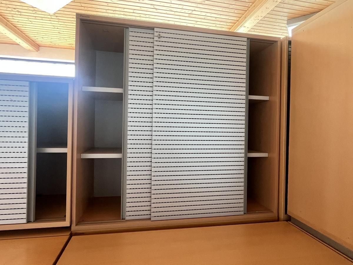 NEUD&Ouml;RFLER Aktenschrank mit Schiebet&uuml;re ca.120/110 cm 3 Ordnerh&ouml;hen