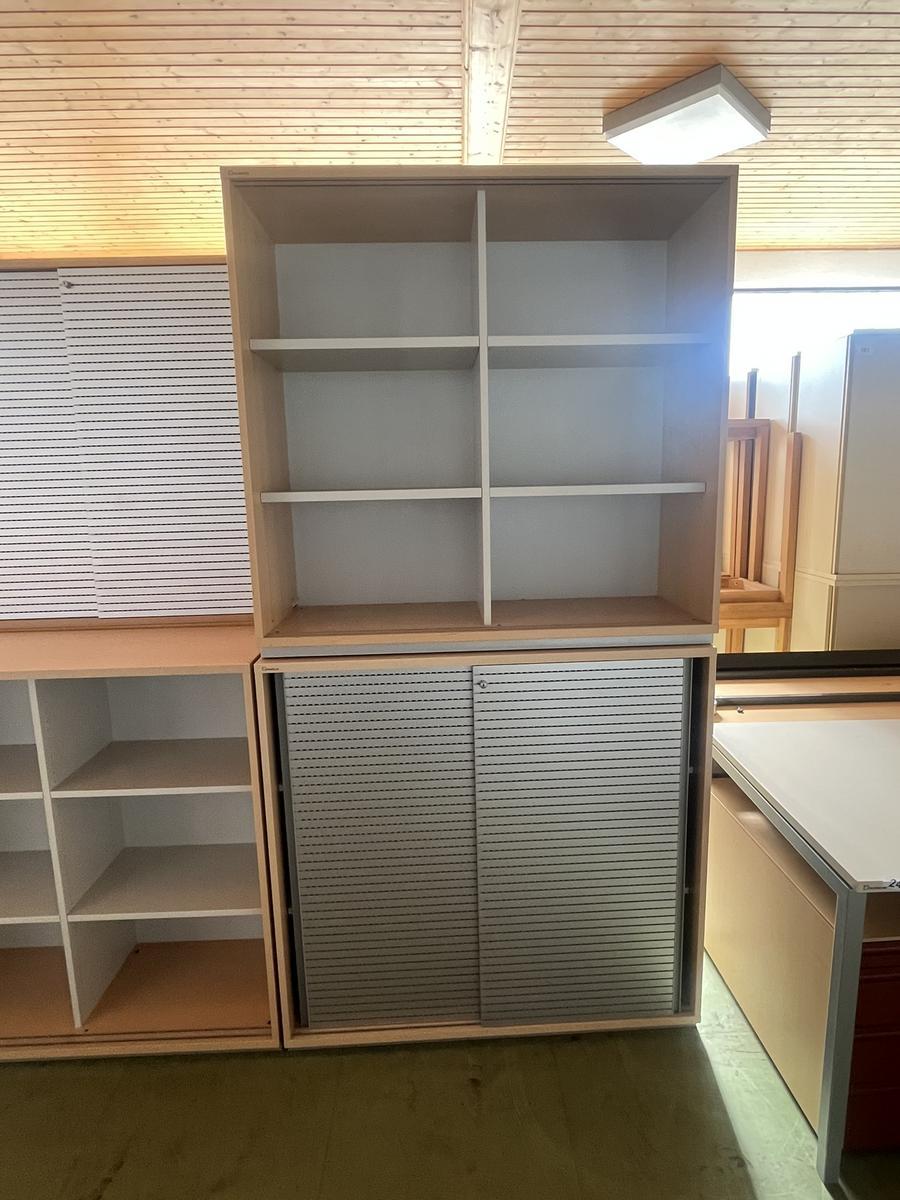 NEUD&Ouml;RFLER Aktenschrank mit Schiebet&uuml;re ca.120/110 cm 3 Ordnerh&ouml;hen