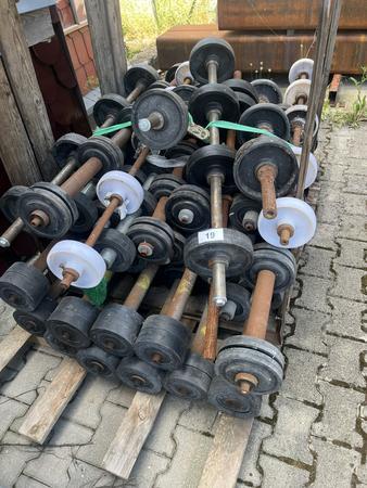 R�ckf�hrer-Unterst�tzungsrollen gemischt, verschiedene L�ngen