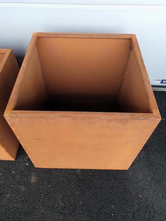 70x70x70cm Terra Corten Cortenstahl Pflanzengef�� Cube