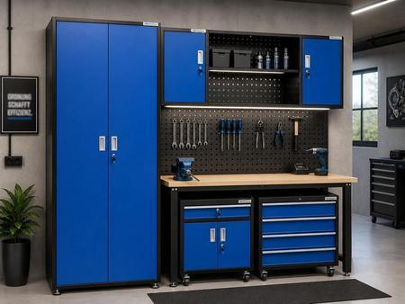 Werkstattschrank schwarz-blau Werkstattschrank schwarz-blau