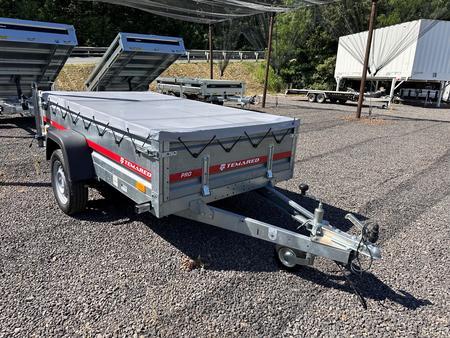 Zentralachsanh�nger Temaren, offener Kasten, Farbe grau, 190 kg Eigengewicht, Erstzulassung: 09.01.2024, techn. Gesamtmasse: 750 kg, H�chstgeschwindigkeit 130 km/h, Pickerl bis J�nner 2027, Neupreis � 1.500,00